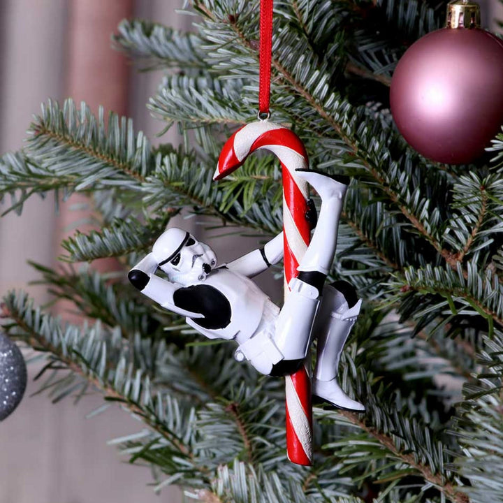 Officially Licensed Stormtrooper Candy Cane Hanging Ornament 12cm B5696U1