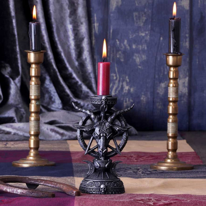 Baphomet Candle Holder 15.5cm B5702U1