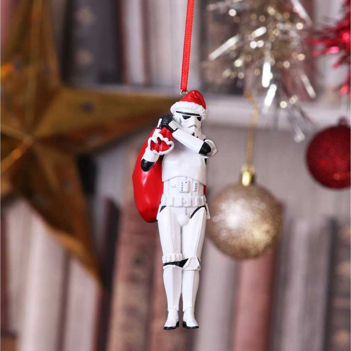 Officially Licensed Stormtrooper Santa Sack Hanging Ornament 13cm B5778U1