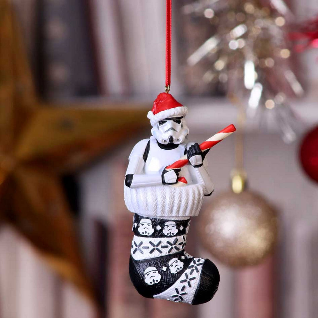 Officially Licensed Stormtrooper in Stocking Hanging Ornament 11.5cm B5779U1