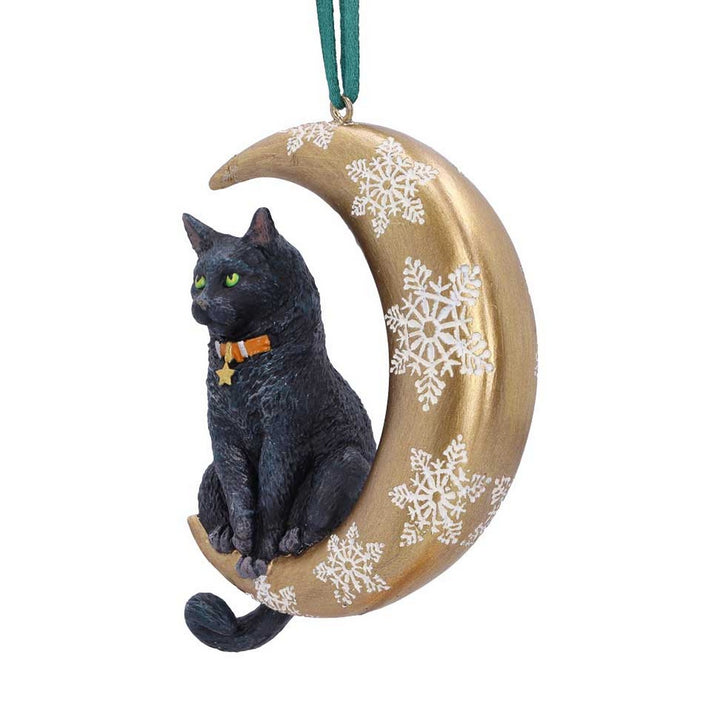 Lisa Parker Moon Cat Hanging Ornament 9cm B5783U1