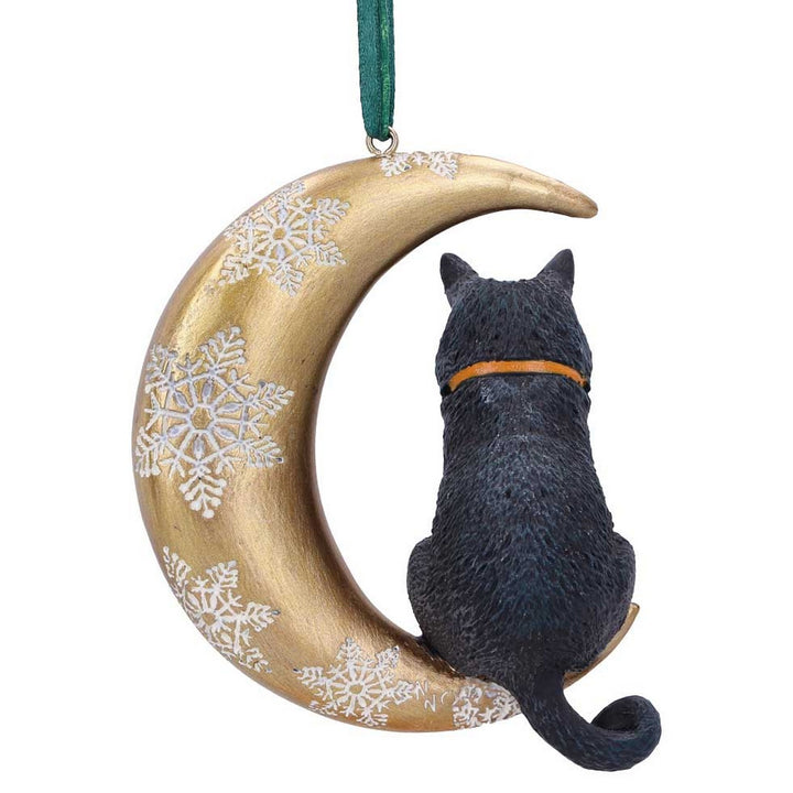 Lisa Parker Moon Cat Hanging Ornament 9cm B5783U1