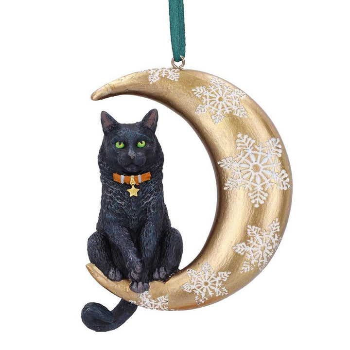 Lisa Parker Moon Cat Hanging Ornament 9cm B5783U1