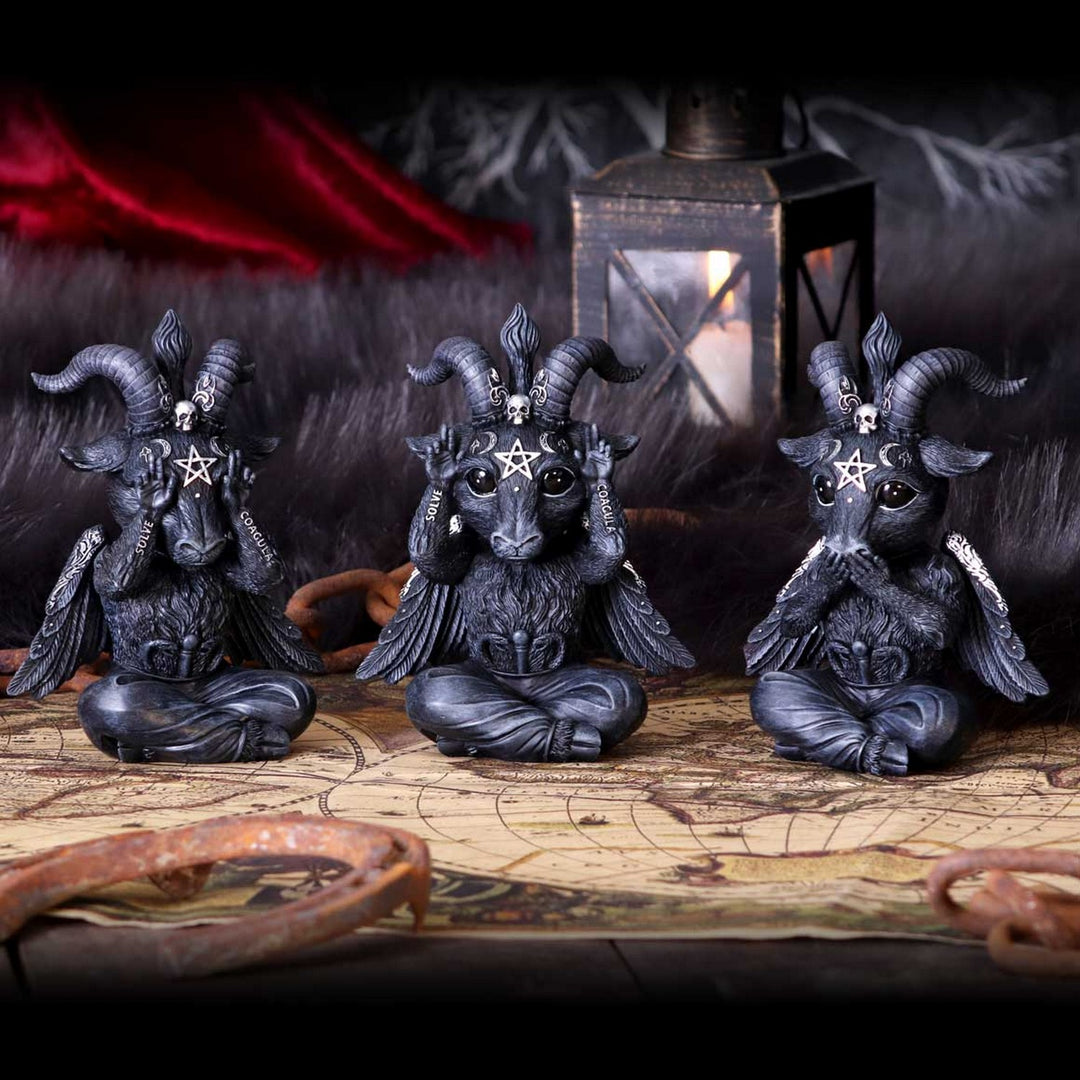 Three Wise Baphaboo Figurines 13.4cm B5852U1