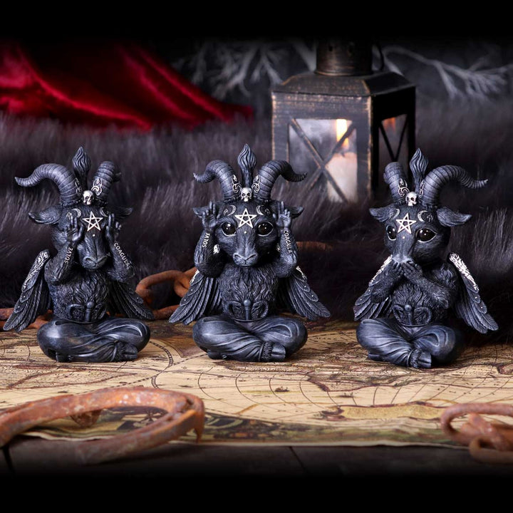 Three Wise Baphaboo Figurines 13.4cm B5852U1