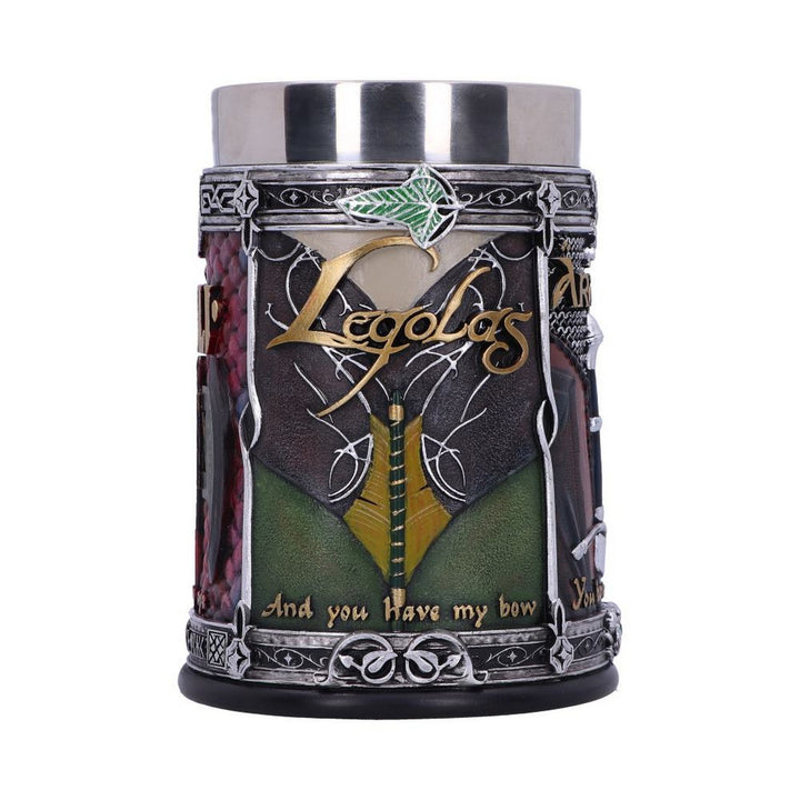 Officially Licensed Lord of the Rings The Fellowship Tankard 15.5cm B5872V2