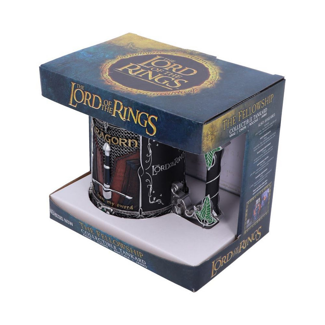 Officially Licensed Lord of the Rings The Fellowship Tankard 15.5cm B5872V2