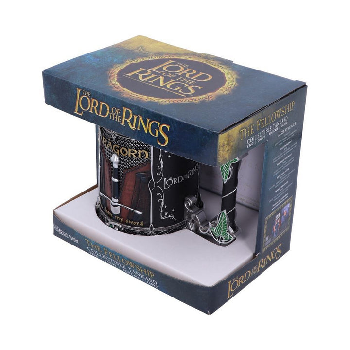 Officially Licensed Lord of the Rings The Fellowship Tankard 15.5cm B5872V2