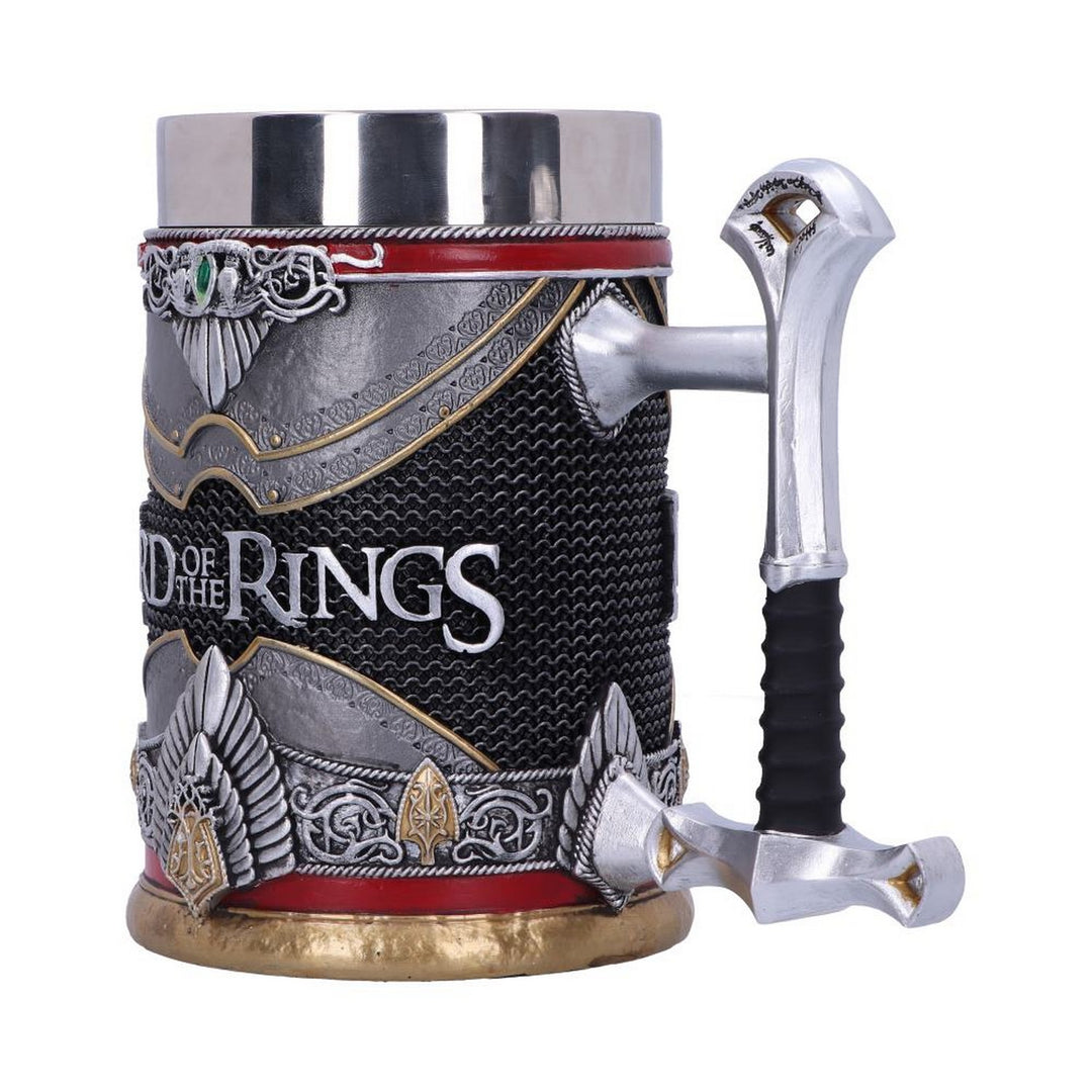 Officially Licensed Lord of the Rings Aragorn Tankard 15.5cm B5873V2
