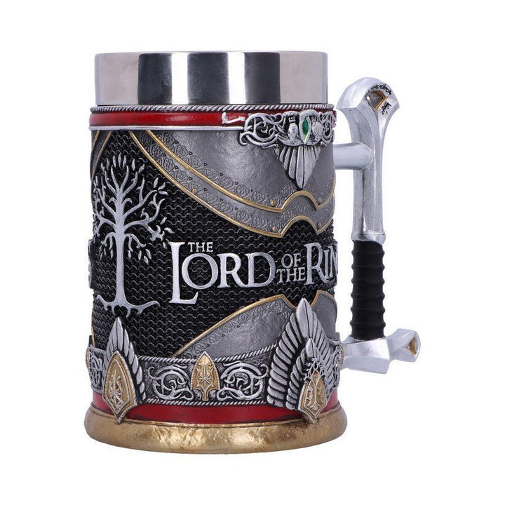 Officially Licensed Lord of the Rings Aragorn Tankard 15.5cm B5873V2