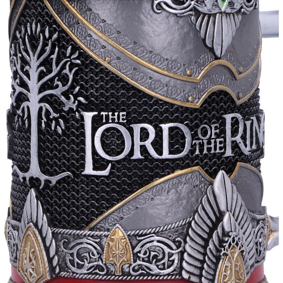 Officially Licensed Lord of the Rings Aragorn Tankard 15.5cm B5873V2