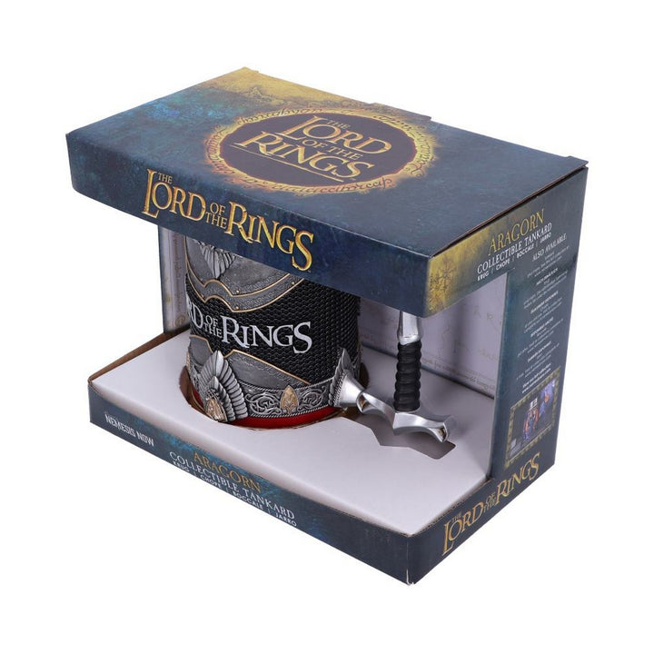 Officially Licensed Lord of the Rings Aragorn Tankard 15.5cm B5873V2