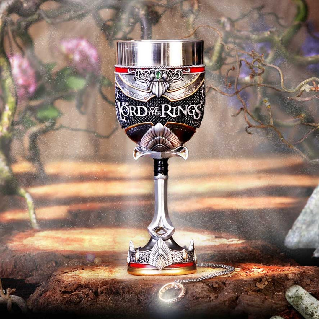 Officially Licensed Lord of the Rings Aragorn Goblet 19.5cm B5874V2