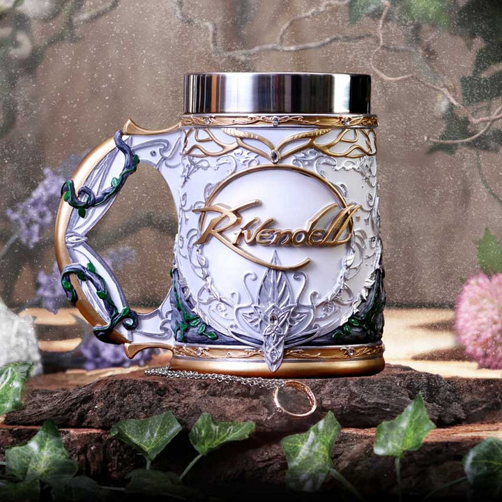 Officially Licensed Lord of the Rings Rivendell Tankard 15.5cm B5875V2