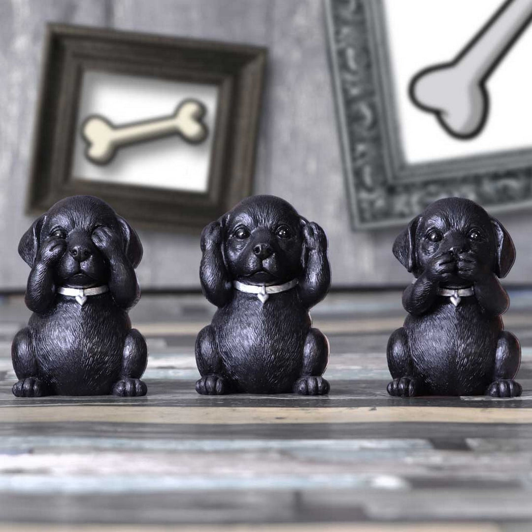 Three Wise Labradors 8.5cm B5881V2