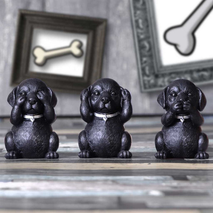 Three Wise Labradors 8.5cm B5881V2