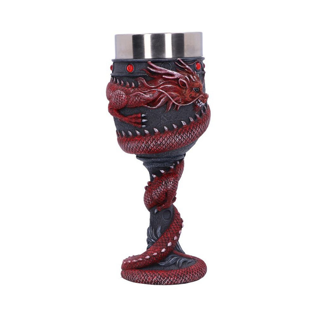 Dragon Coil Goblet Red 20cm B5882V2
