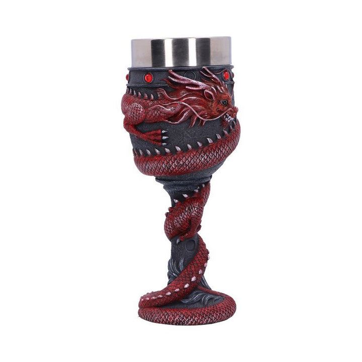 Dragon Coil Goblet Red 20cm B5882V2
