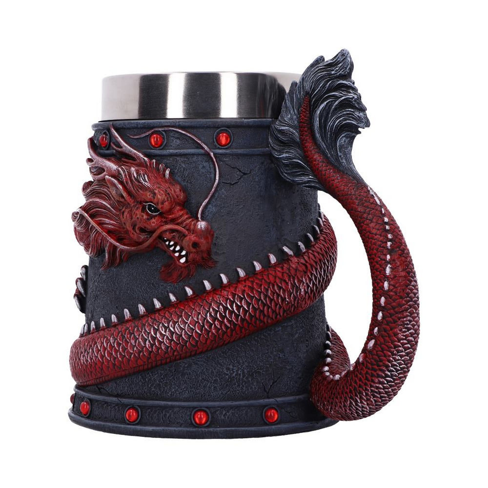 Dragon Coil Tankard Red 16cm B5884V2