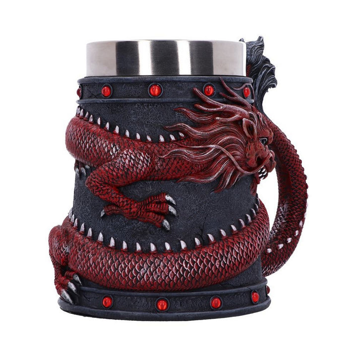 Dragon Coil Tankard Red 16cm B5884V2