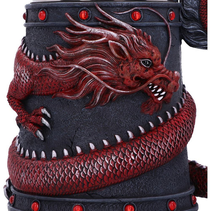 Dragon Coil Tankard Red 16cm B5884V2
