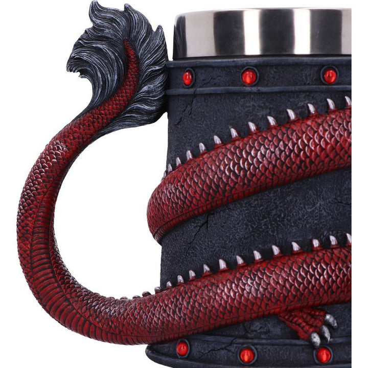 Dragon Coil Tankard Red 16cm B5884V2