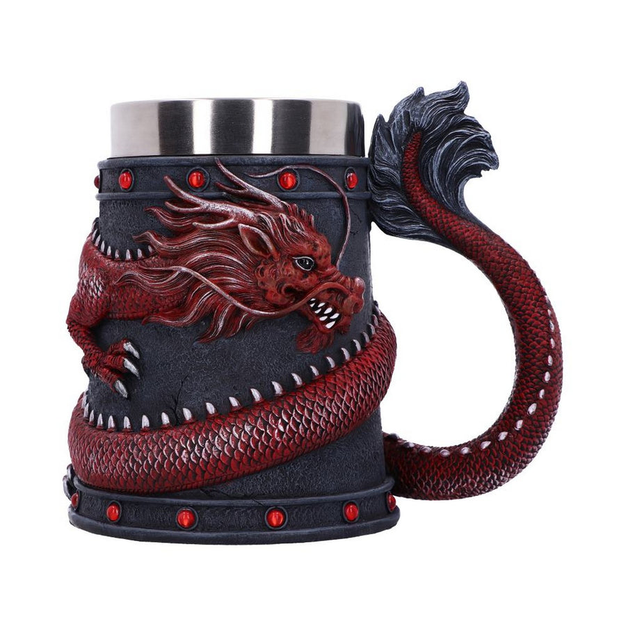 Dragon Coil Tankard Red 16cm B5884V2