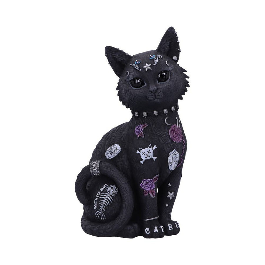 Bad to the Bone Cat Figurine 22cm B5887V2