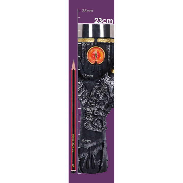 Officially Licensed Lord of the Rings Sauron Goblet 22.5cm B5895V2