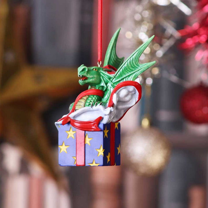 Anne Stokes Surprise Gift Hanging Ornament 12.5cm B5907V2