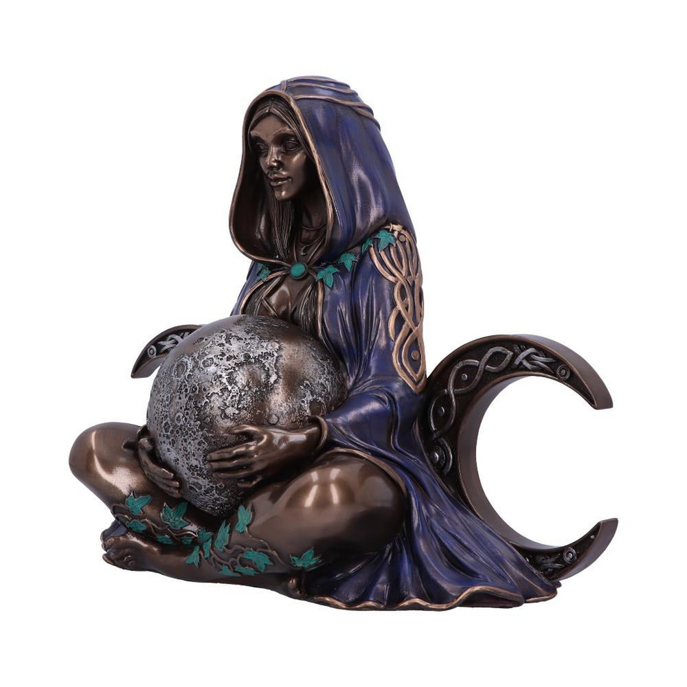 Triple Moon Goddess Bronze Statue 36cm B5977V2