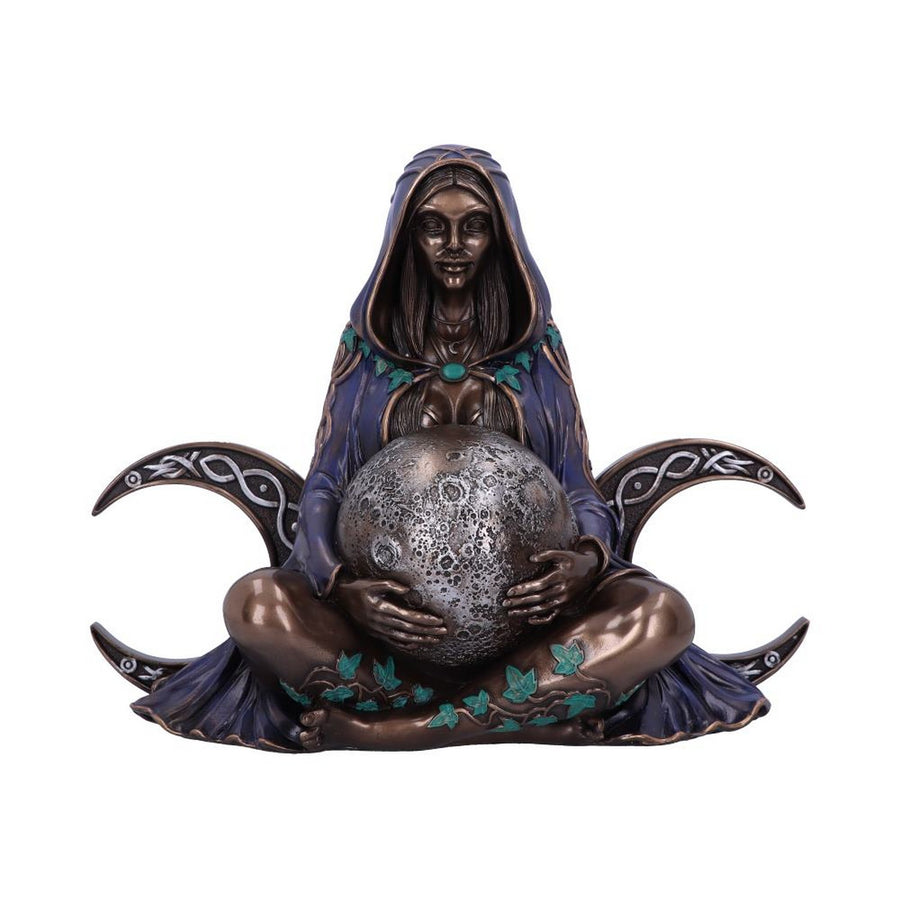 Triple Moon Goddess Bronze Statue 36cm B5977V2