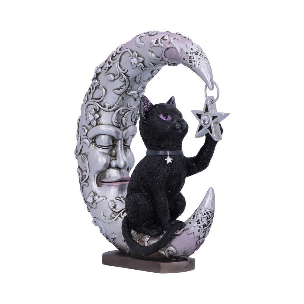 Luna Companion Moon and Cat Ornament 18.8cm B5978V2