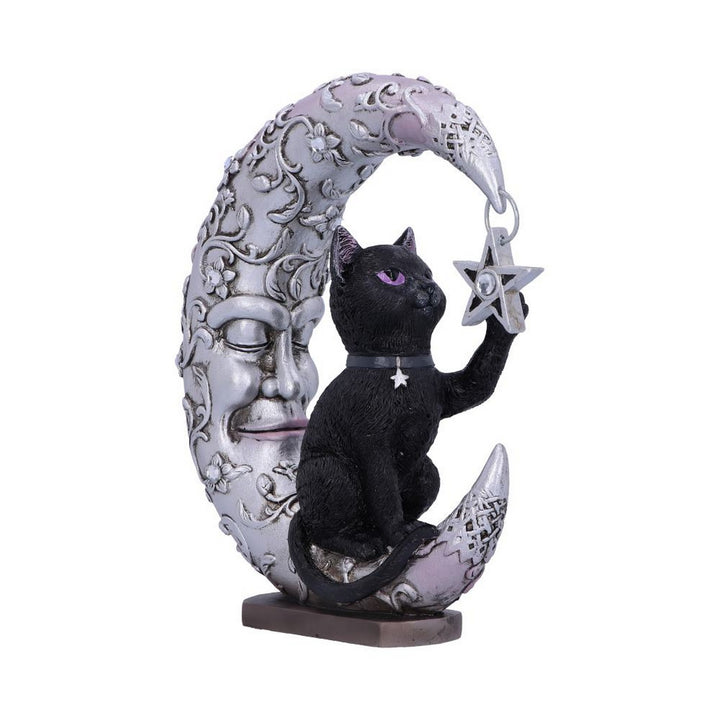 Luna Companion Moon and Cat Ornament 18.8cm B5978V2