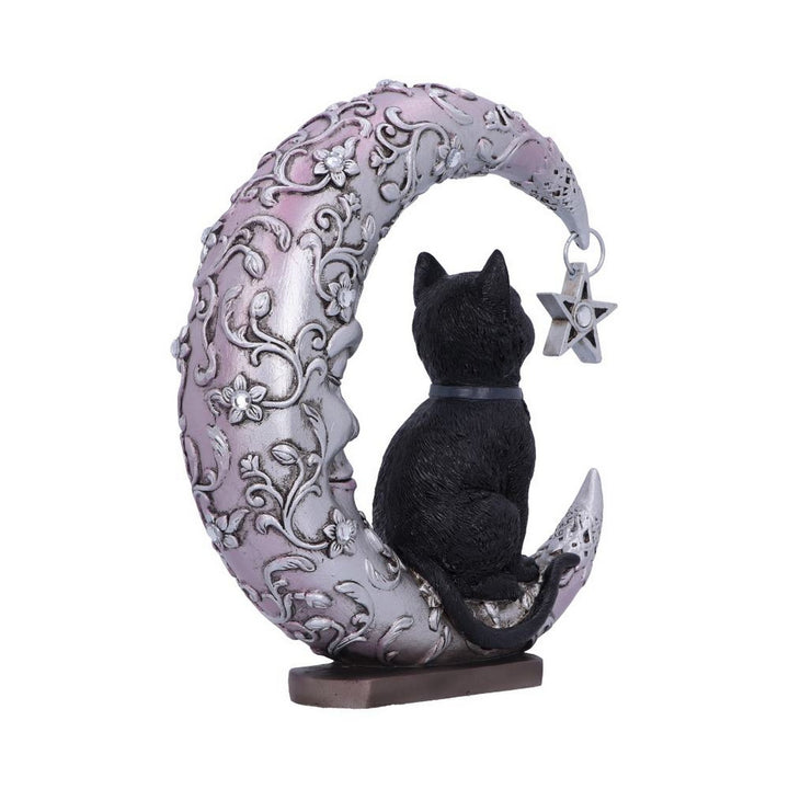 Luna Companion Moon and Cat Ornament 18.8cm B5978V2
