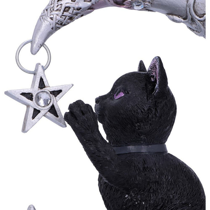 Luna Companion Moon and Cat Ornament 18.8cm B5978V2