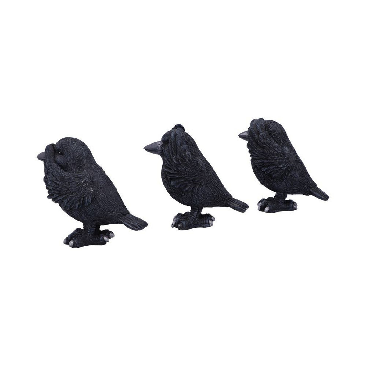 Three Wise Ravens Figurines 8.7cm B6023V2