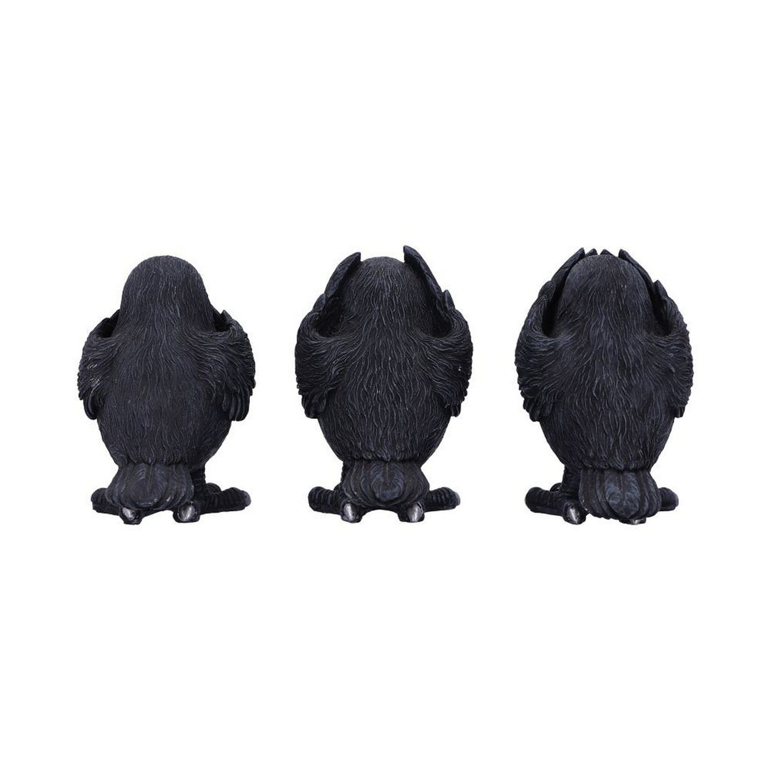 Three Wise Ravens Figurines 8.7cm B6023V2