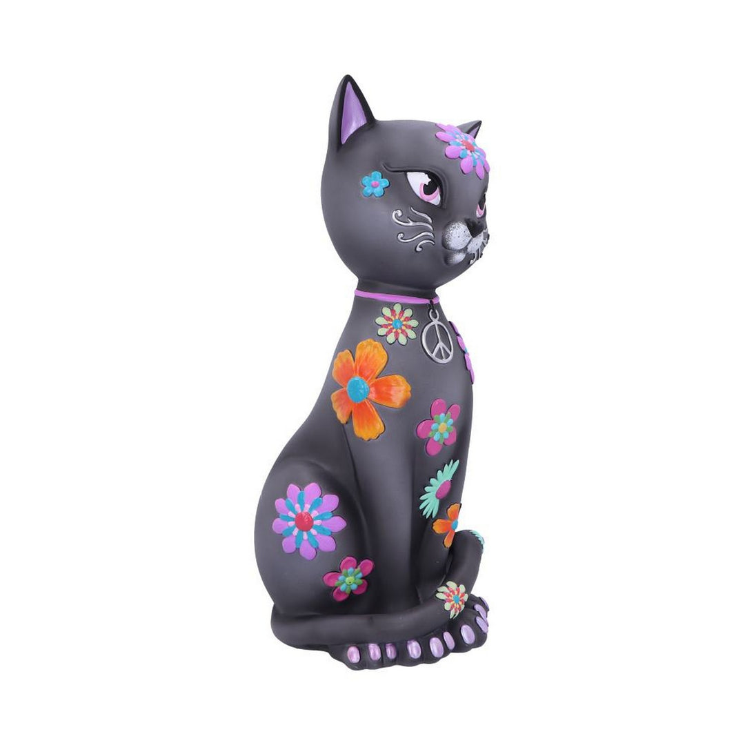 Hippy Kitty Black Cat Ornament  26cm B6032W2