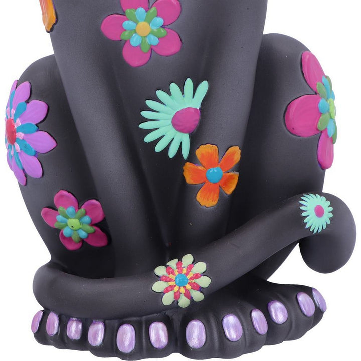 Hippy Kitty Black Cat Ornament  26cm B6032W2