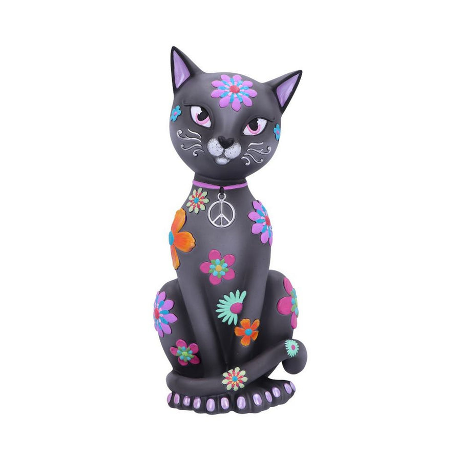 Hippy Kitty Black Cat Ornament  26cm B6032W2