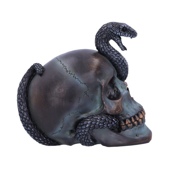 Serpentine Fate Gothic Snake Skull 19cm B6093W2