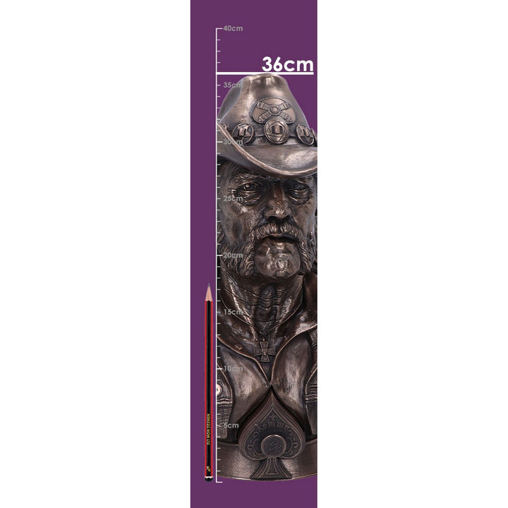 Motorhead Lemmy Bronze Bust 35cm B6162W2