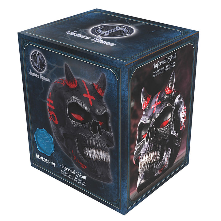 James Ryman Infernal Skull 20cm B6196W2