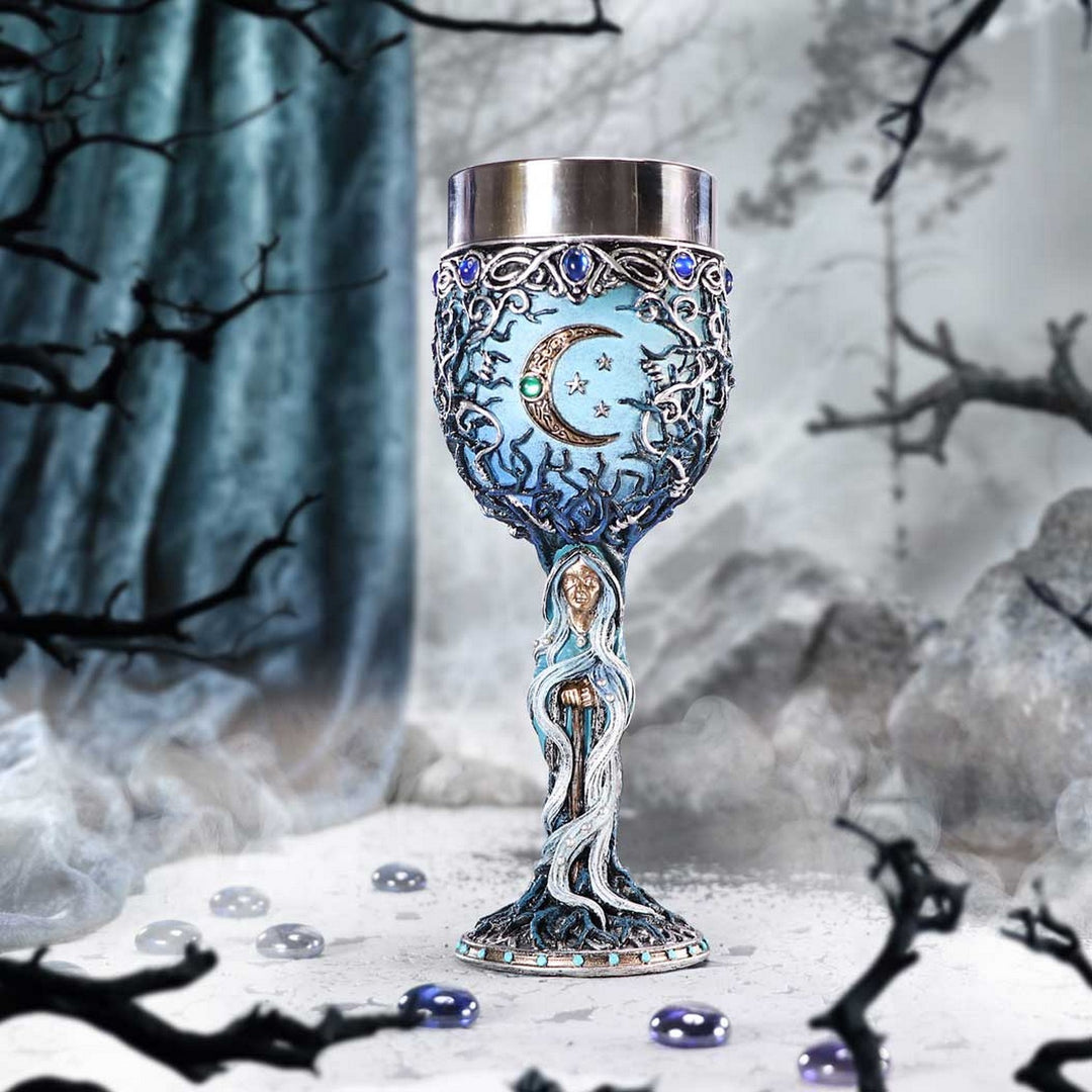 Triple Moon Crone Goblet 20.8cm B6212W2