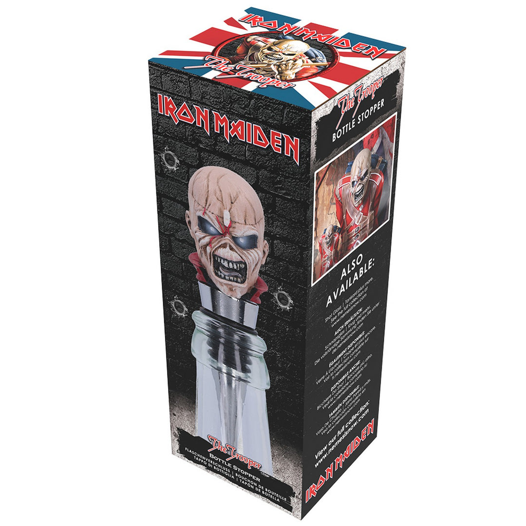 Officially Licensed Iron Maiden Eddie The Trooper Bottle Stopper 10cm B6337X3