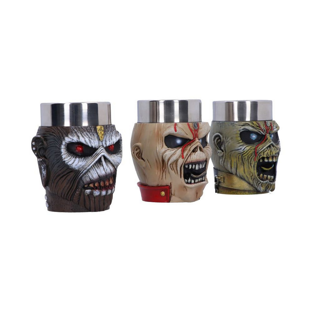 Officially Licensed Iron Maiden Eddie Shot Glass Set 9cm B6341X3