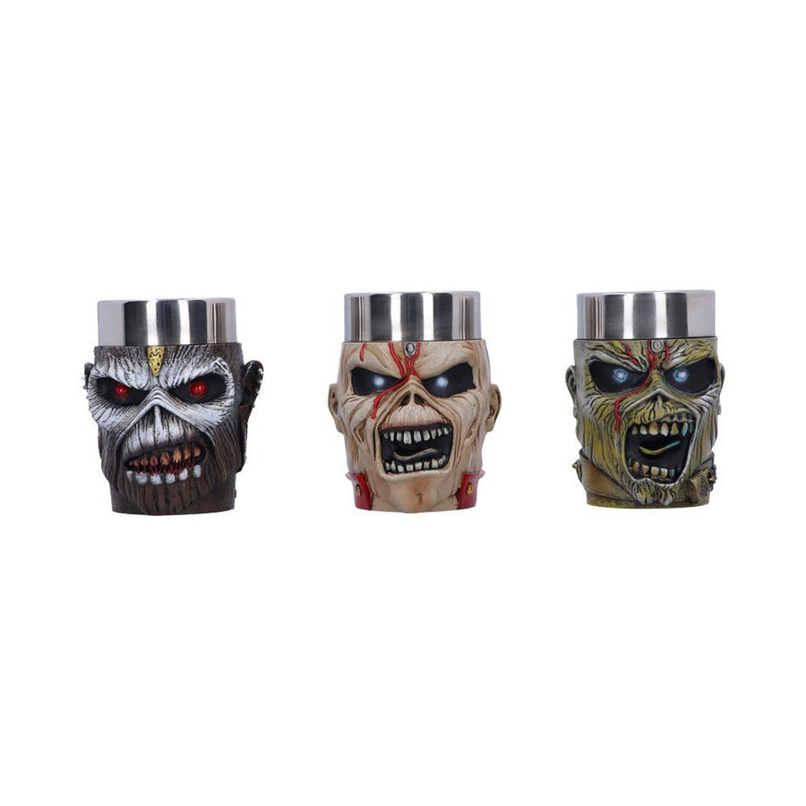 Officially Licensed Iron Maiden Eddie Shot Glass Set 9cm B6341X3