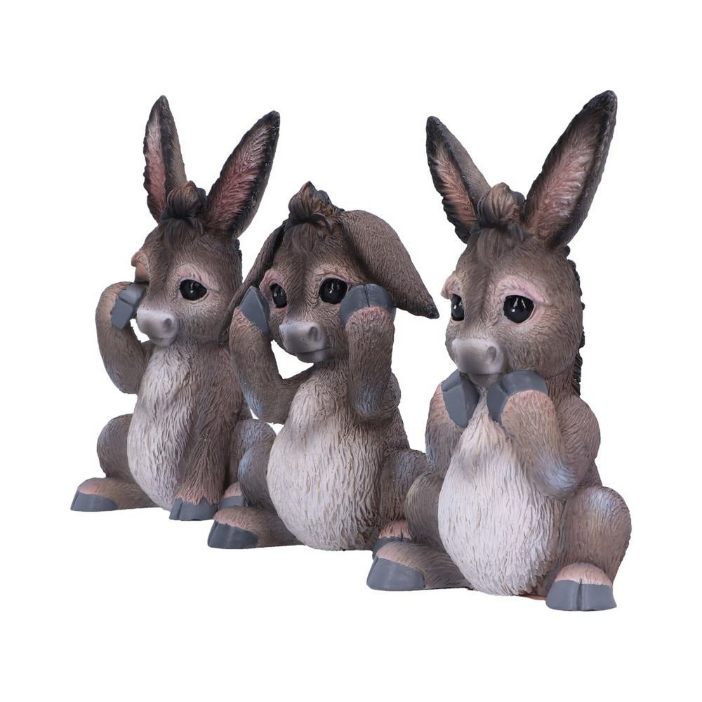 Three Wise Donkeys Figurines 11cm B6350X3