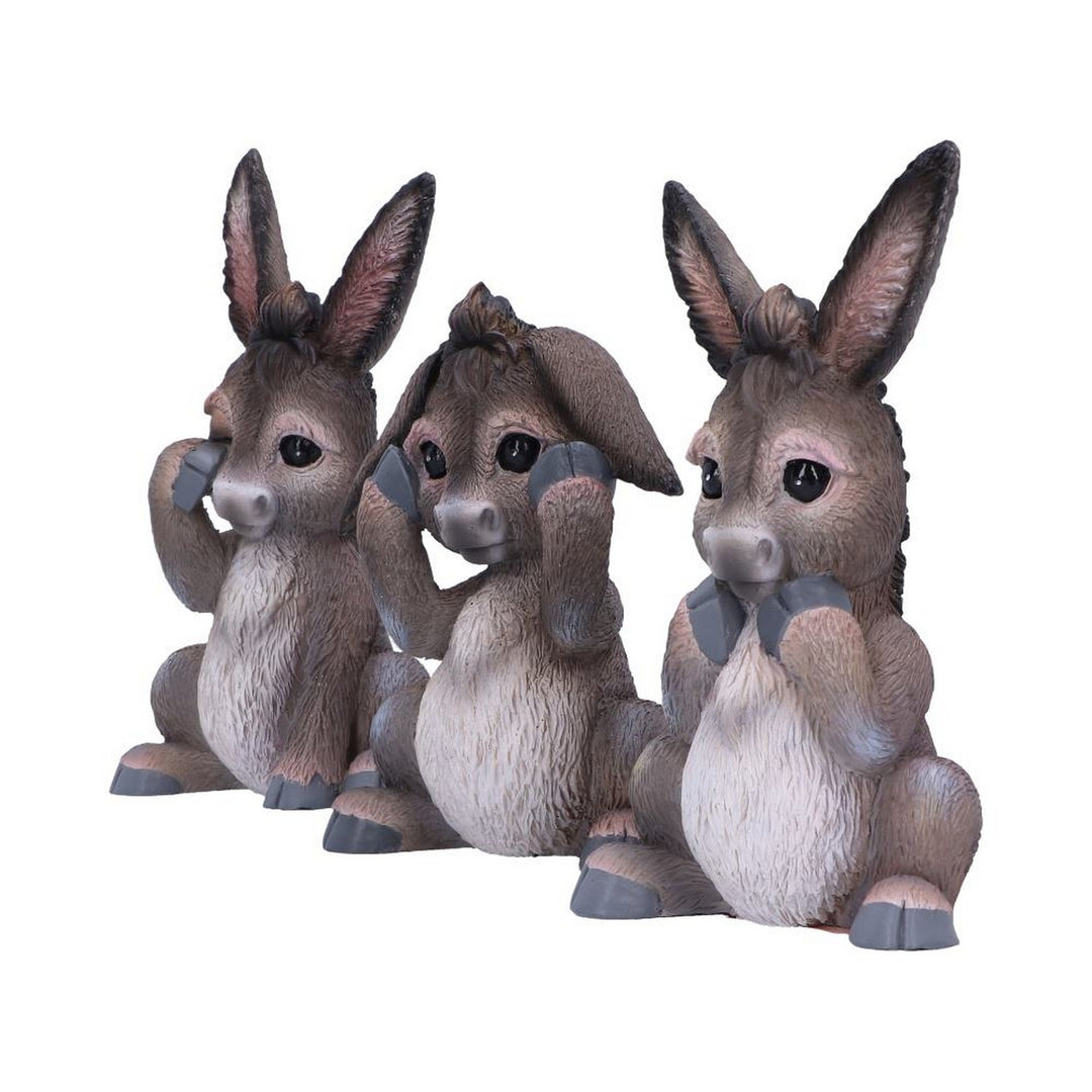 Three Wise Donkeys Figurines 11cm B6350X3